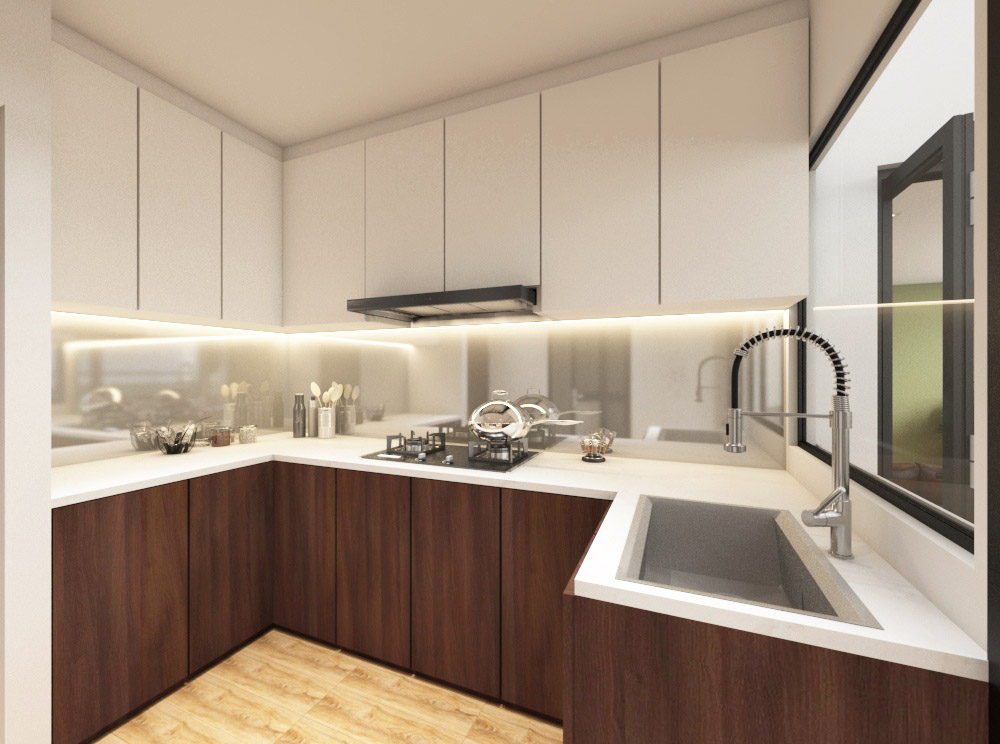 HDB kitchen — Vika Design Lab